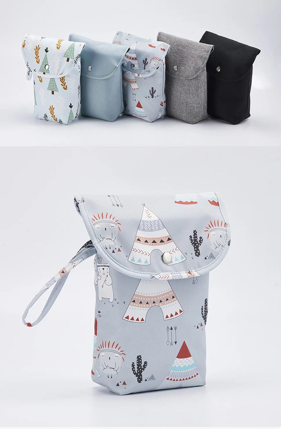 Waterproof and reusable baby diaper bag