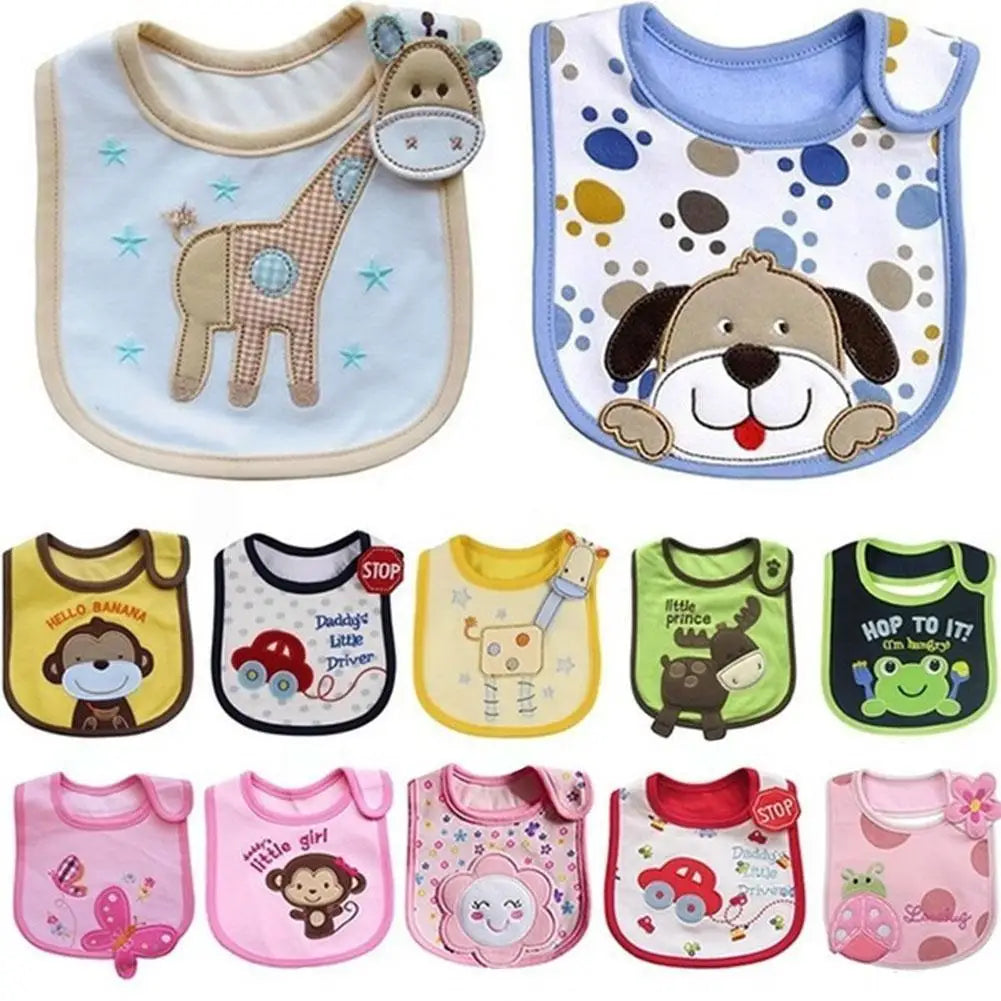 Embroidered Sleeveless Baby Bibs