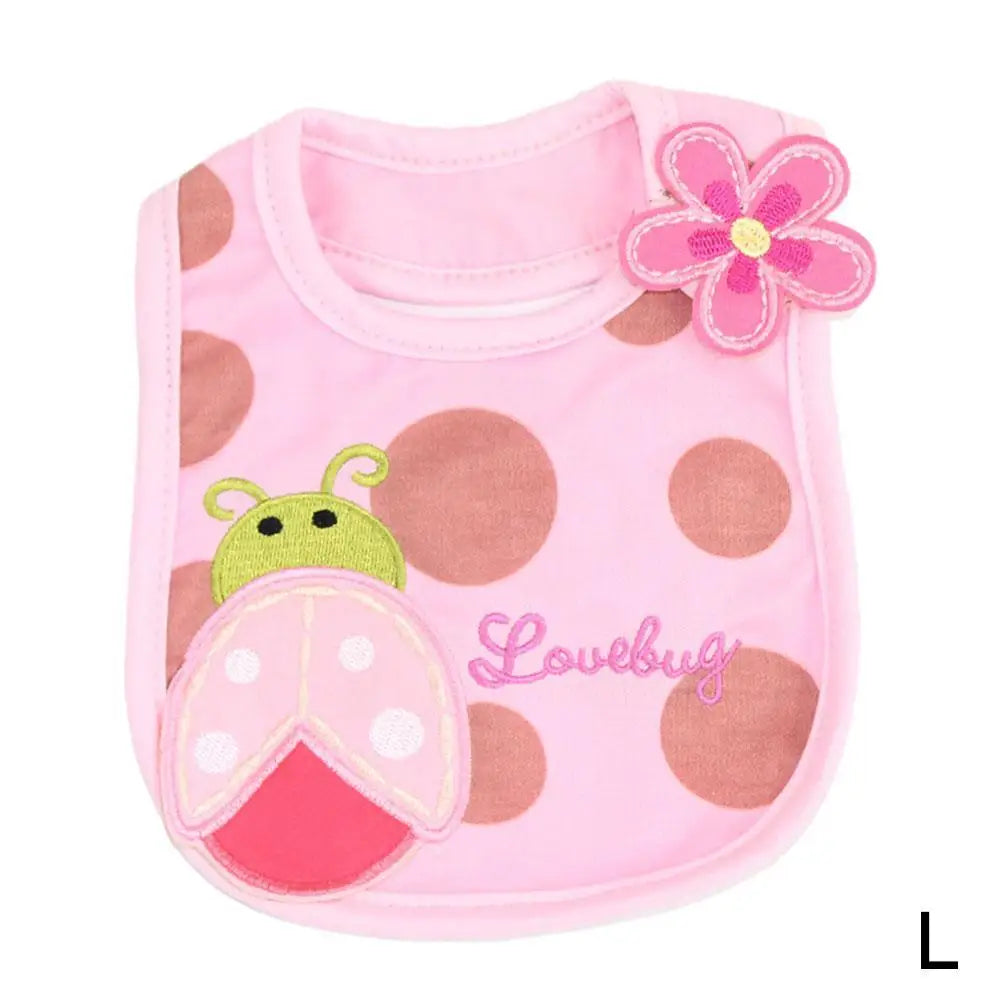 Embroidered Sleeveless Baby Bibs