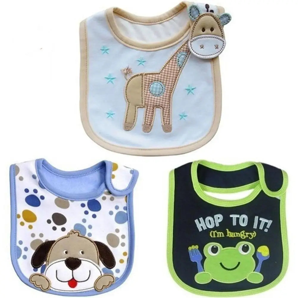 Embroidered Sleeveless Baby Bibs