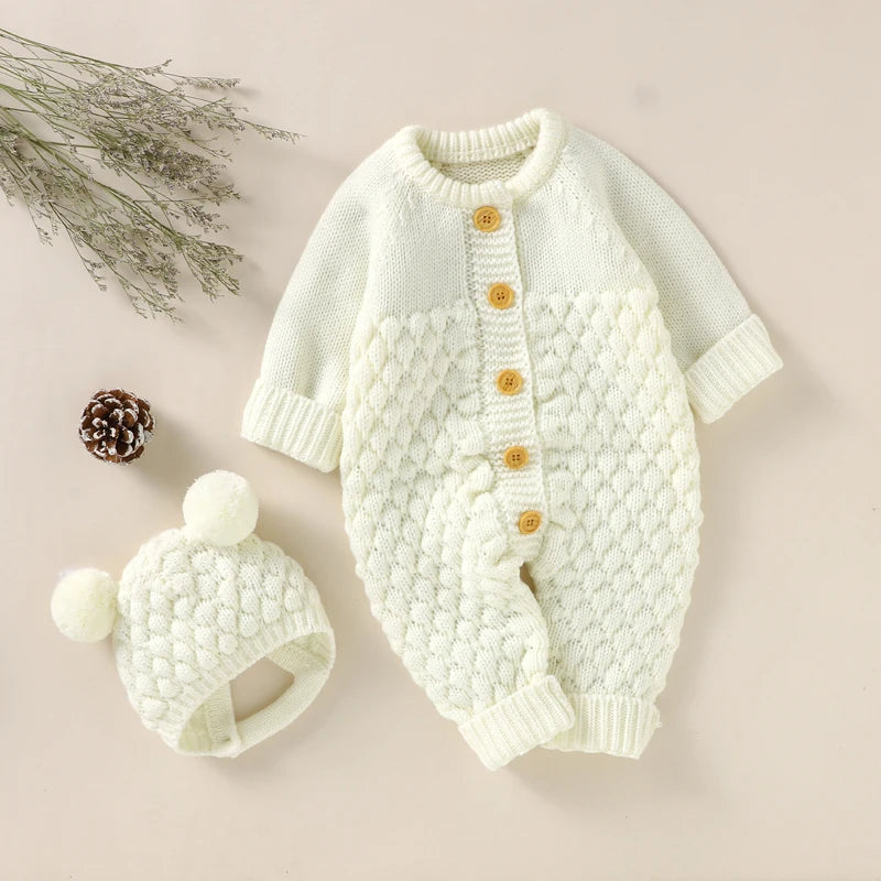 Knitted Jumpsuits Romper Set