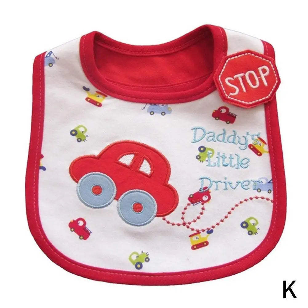 Embroidered Sleeveless Baby Bibs