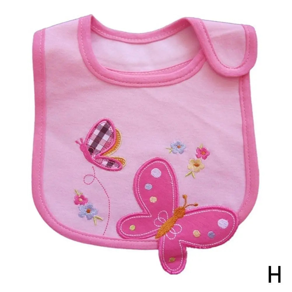 Embroidered Sleeveless Baby Bibs