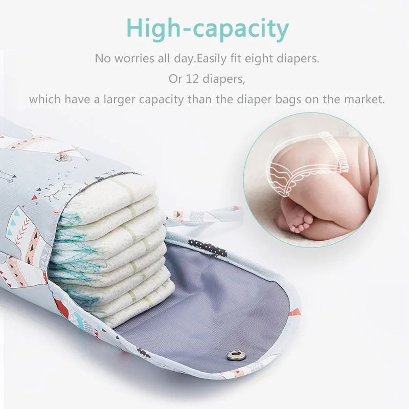 Waterproof and reusable baby diaper bag