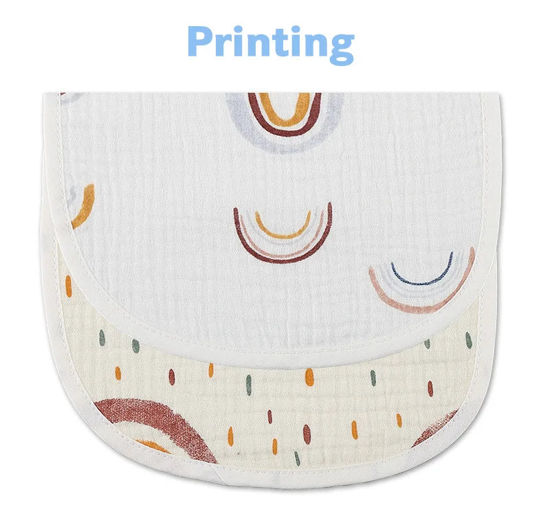 2pcs/set Waterproof Cotton Baby Bibs