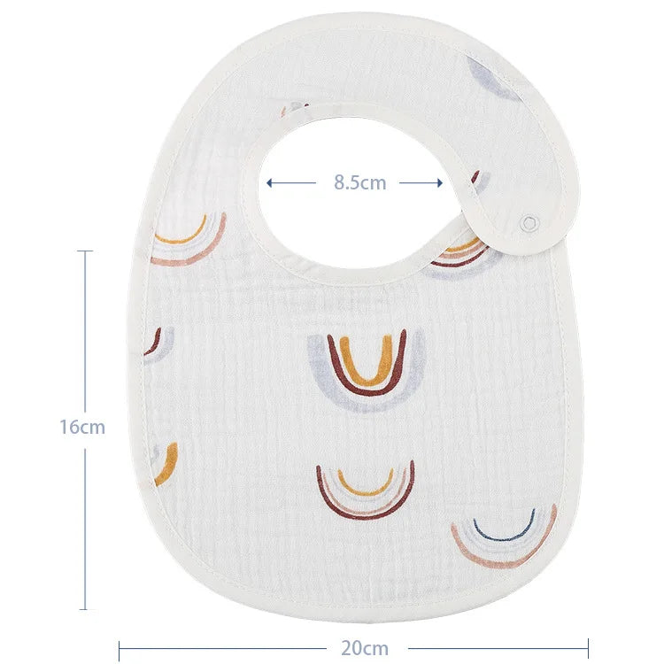 2pcs/set Waterproof Cotton Baby Bibs