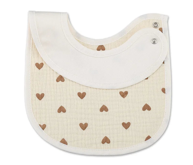 2pcs/set Waterproof Cotton Baby Bibs