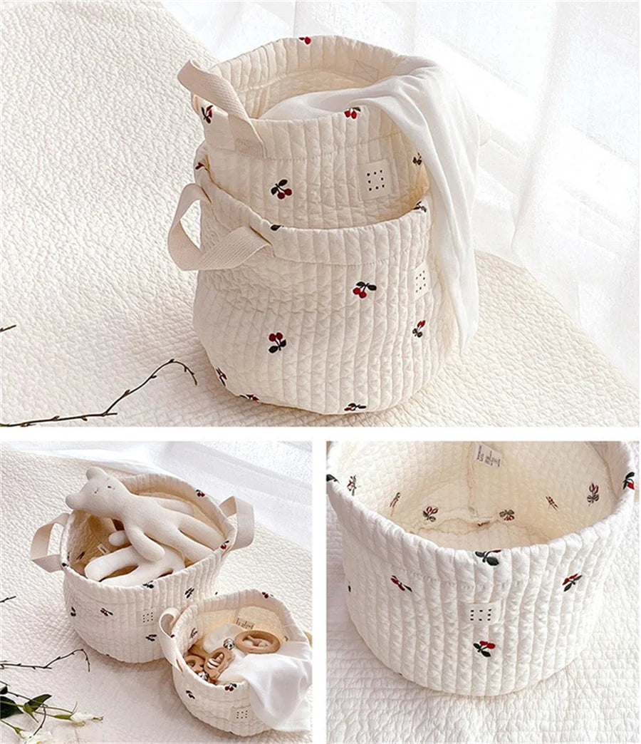 Cute Bear Embroidery Diaper Bag