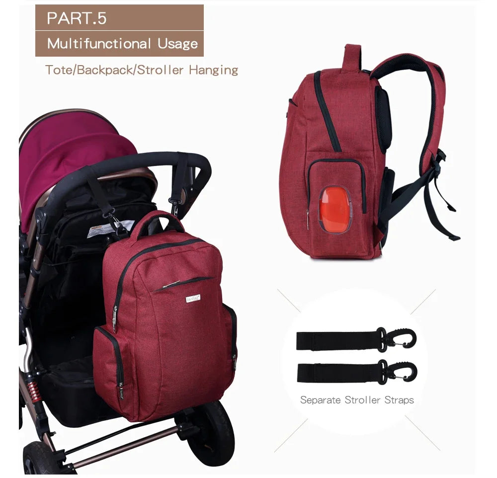 Nylon Baby Bag Backpack