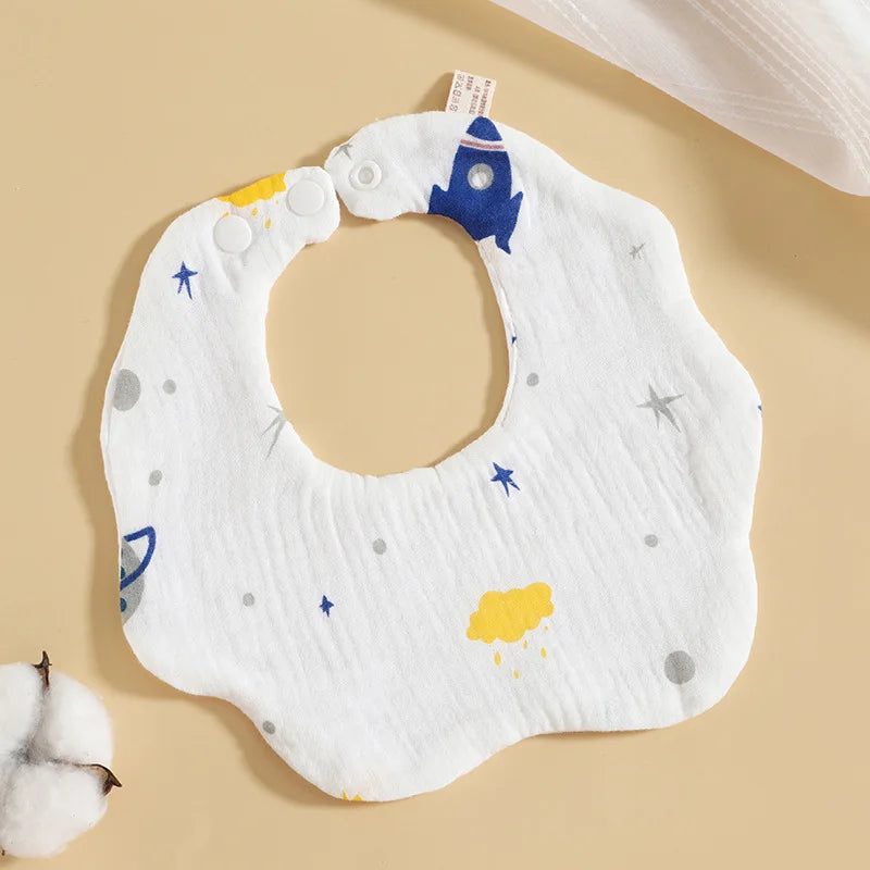 Cotton Gauze Baby Feeding Bibs