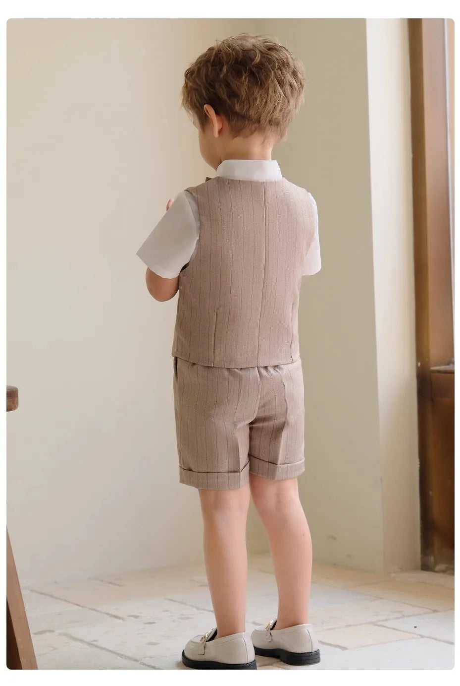 Children Luxurious Khaki Suit Boys