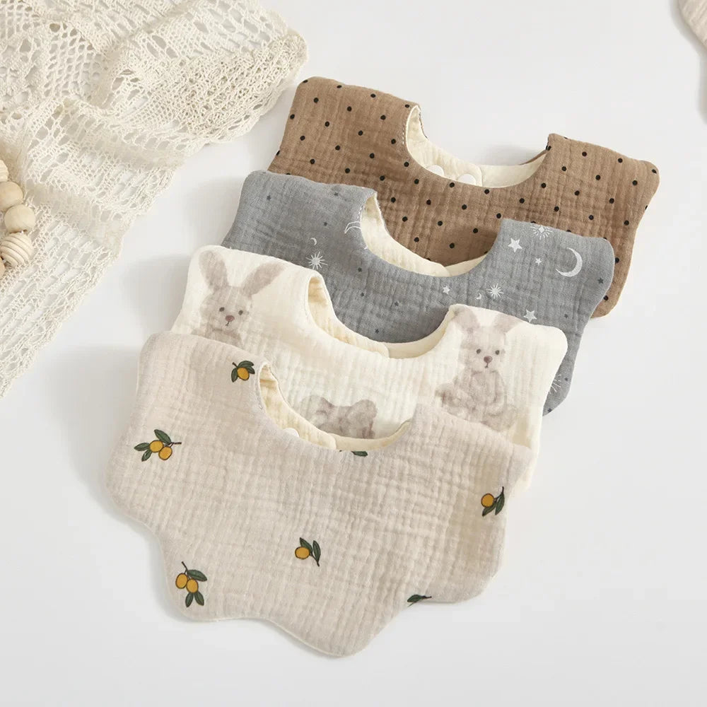 6 Layer Muslin Cotton Bib