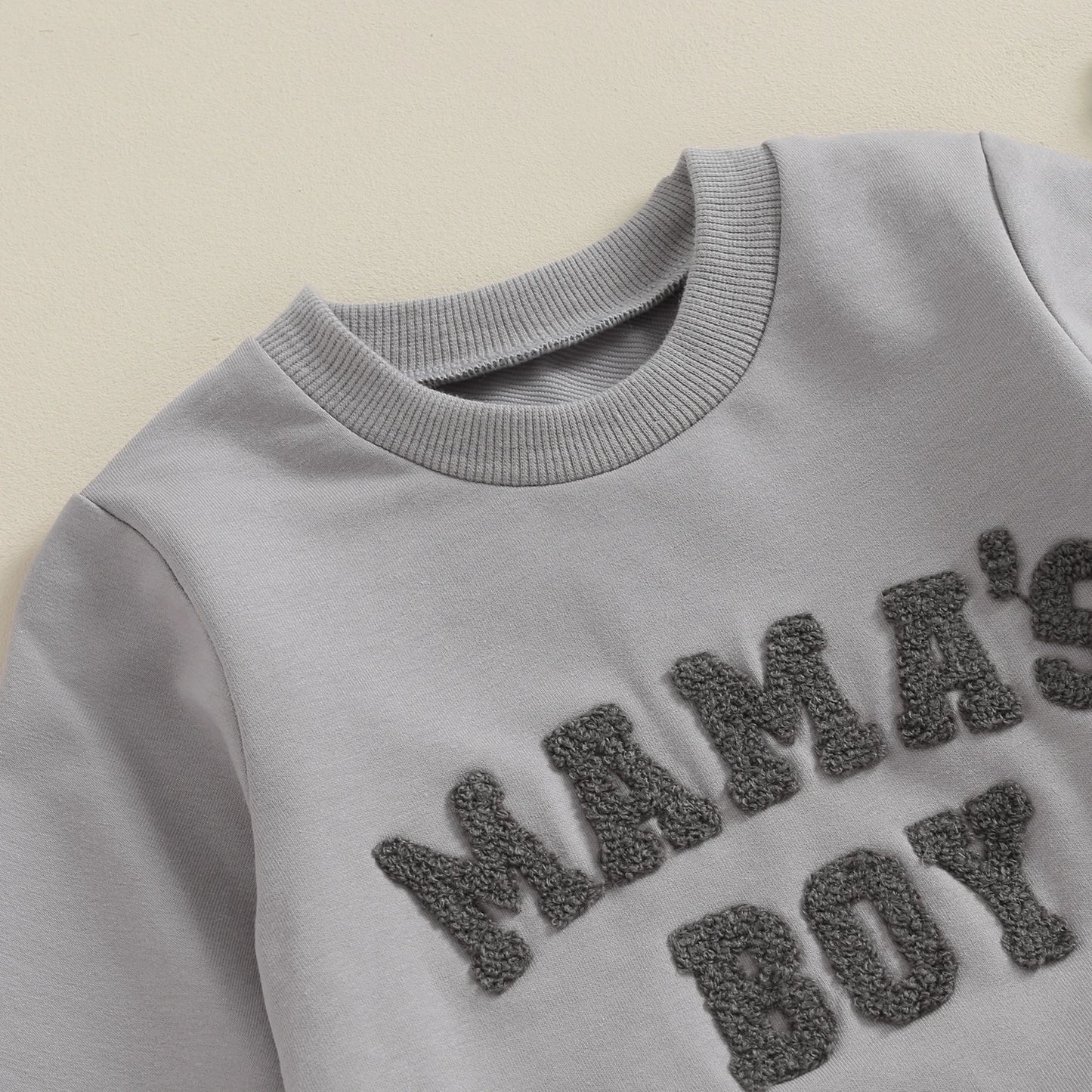 Mama's Boy 2Pcs Long Sleeve Pullover + Pocket Pants Set