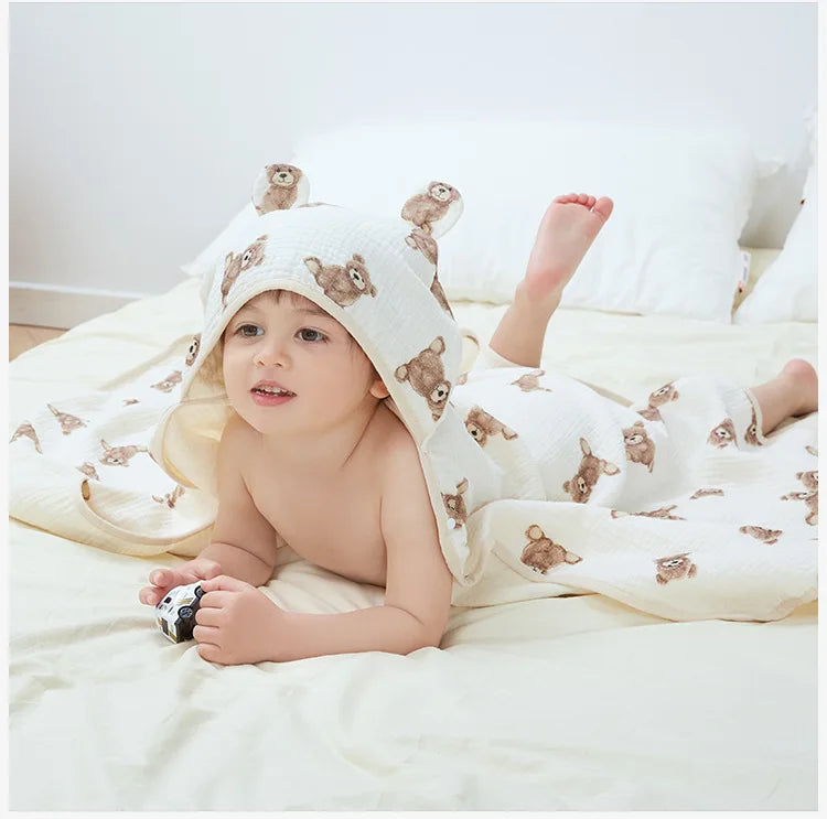 Cotton Hooded Bath Towels