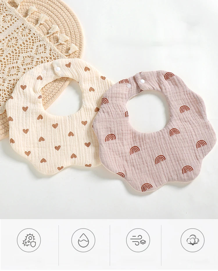 6 Layer Muslin Cotton Bib