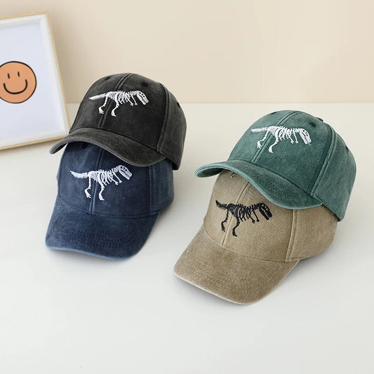 Embroidered Dinosaur Sports Caps