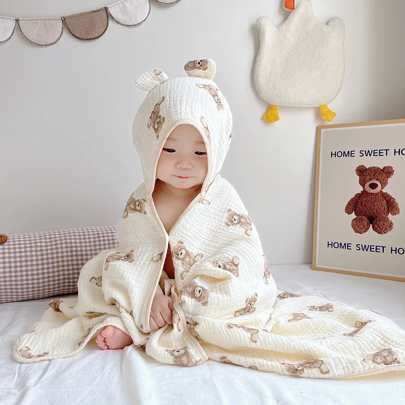 Cotton Hooded Bath Towels